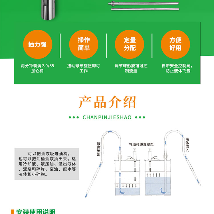 氣動(dòng)可逆真空泵